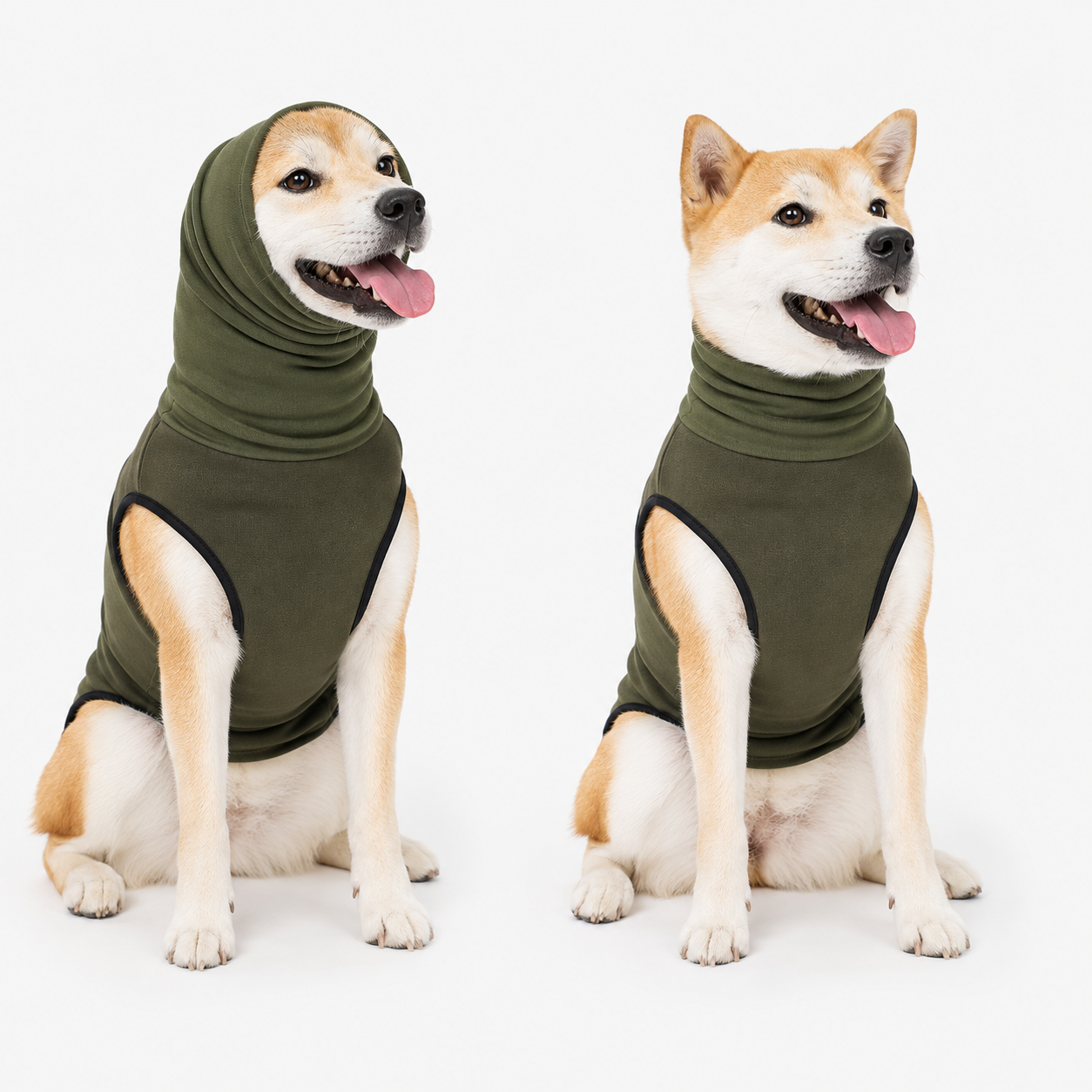Colete Anti-Ansiedade para Cães e Gatos - Proteção para Corpo e Orelhas contra barulhos