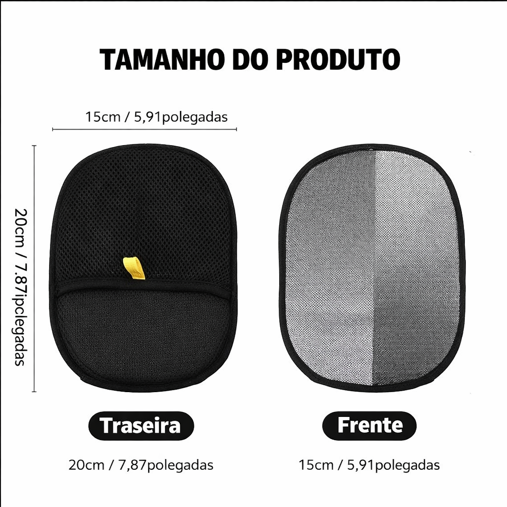 Removedor de Pelos Lavável e Reutilizável