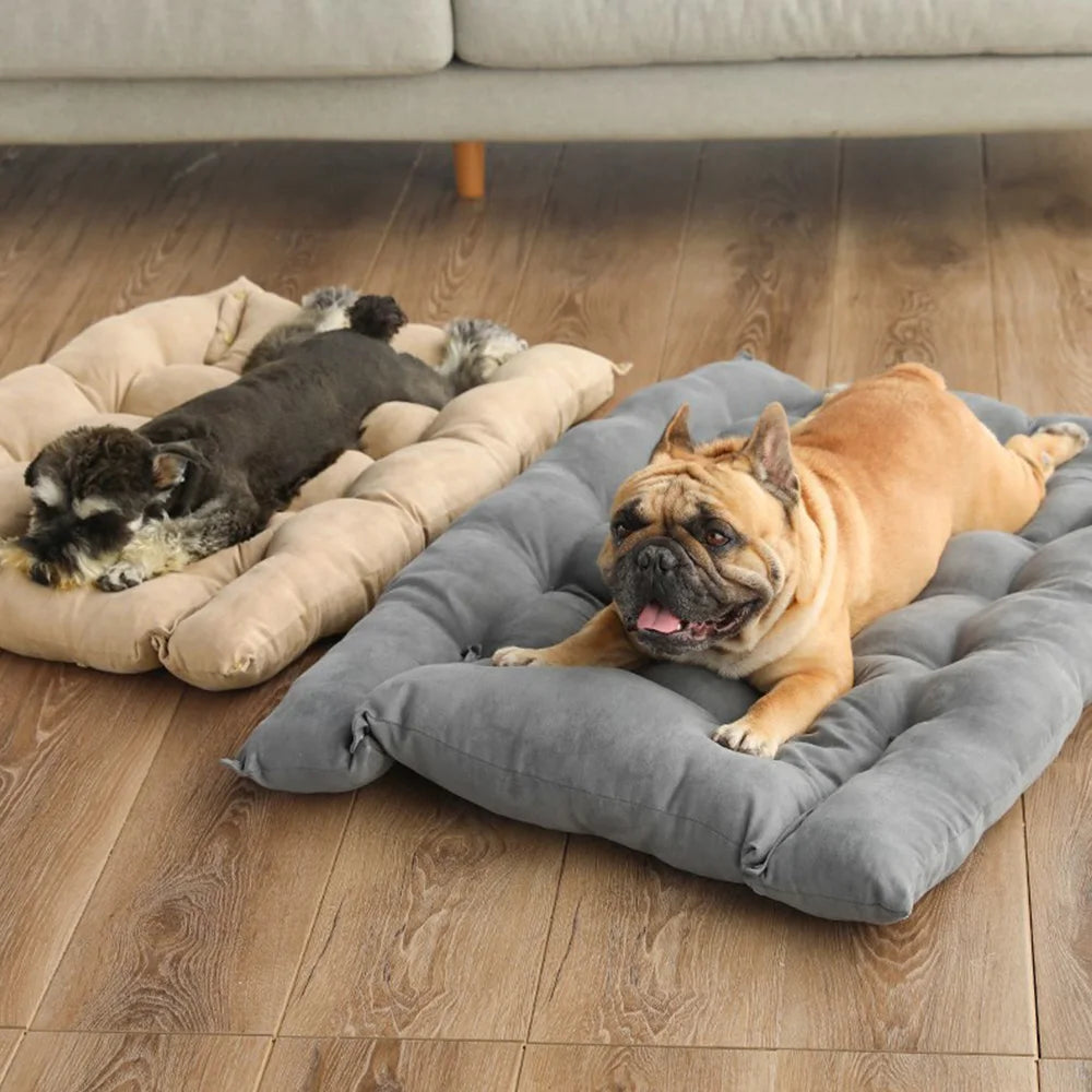 Colchonete Cama Multifuncional 3 em 1 para Cães e Gatos - Sofá Aquecido para Inverno com Almofada