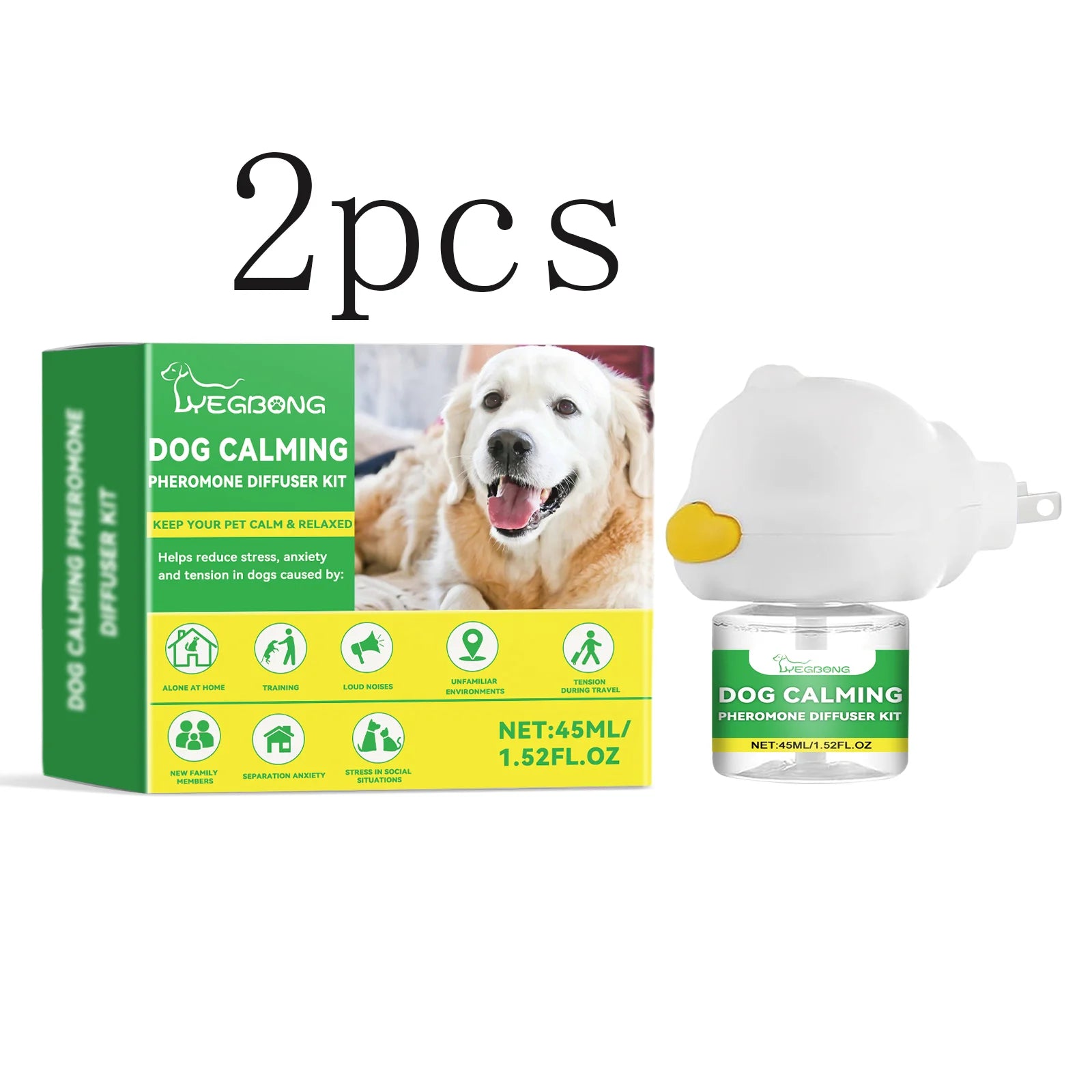 Kit Difusor Calmante para Cães - Para Aliviar Ansiedade e Estresse em Novos Ambientes