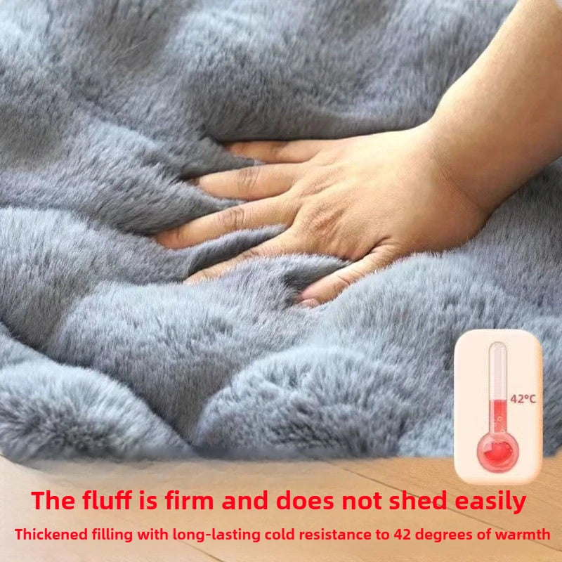 Colchonete Cama para Cães Tamanho Grande - Almofada Quente para Inverno com Uso Dupla Face