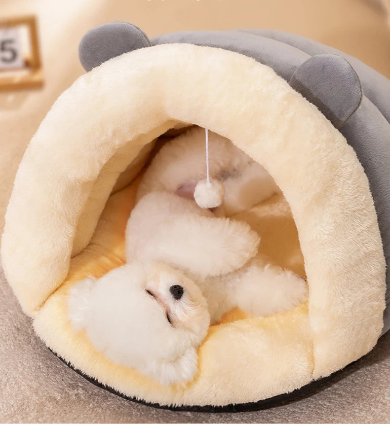 Cama para Cachorro Pequena Camas para Cães Ninho Quente Acessórios Grande Acessório Filhote Lavável Suprimentos Gatos Cesta Média Sofá Pelúcia