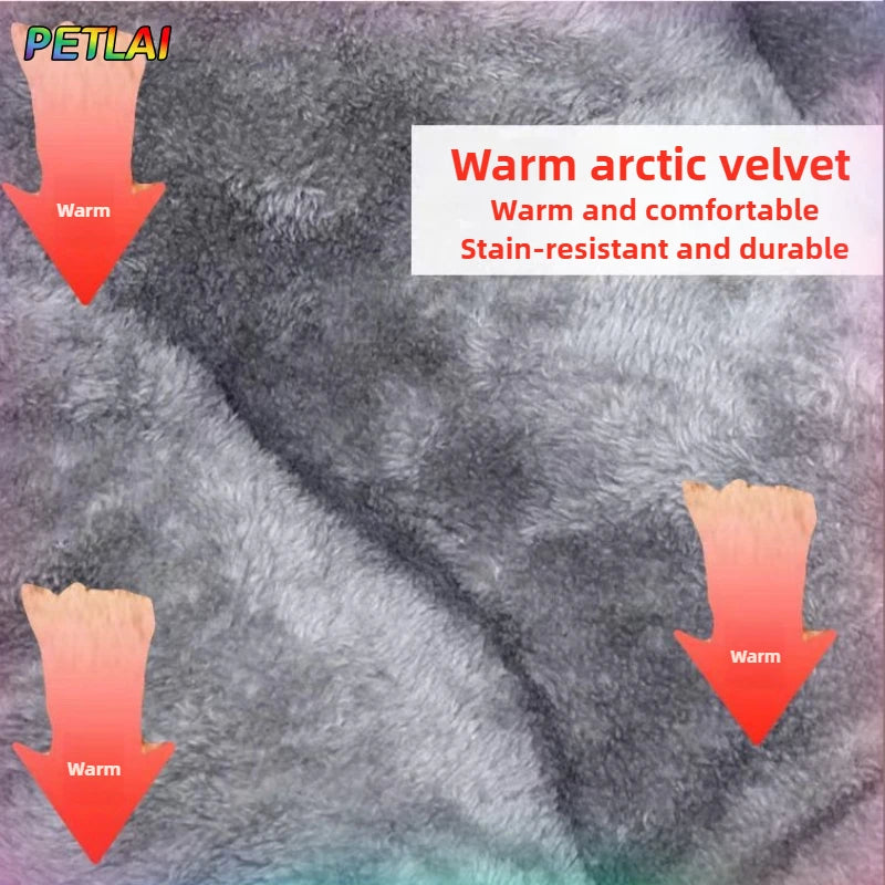 Colchonete Cama para Cães Tamanho Grande - Almofada Quente para Inverno com Uso Dupla Face