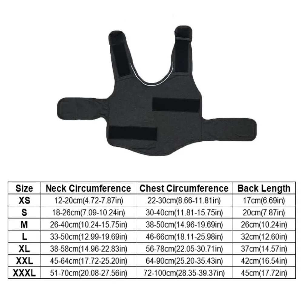 Jaqueta Anti-Ansiedade para Cães - Casaco Confortável Respirável e Ajustável para Atividades ao Ar Livre