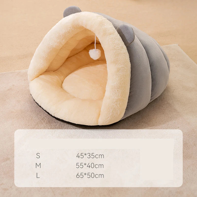 Cama para Cachorro Pequena Camas para Cães Ninho Quente Acessórios Grande Acessório Filhote Lavável Suprimentos Gatos Cesta Média Sofá Pelúcia