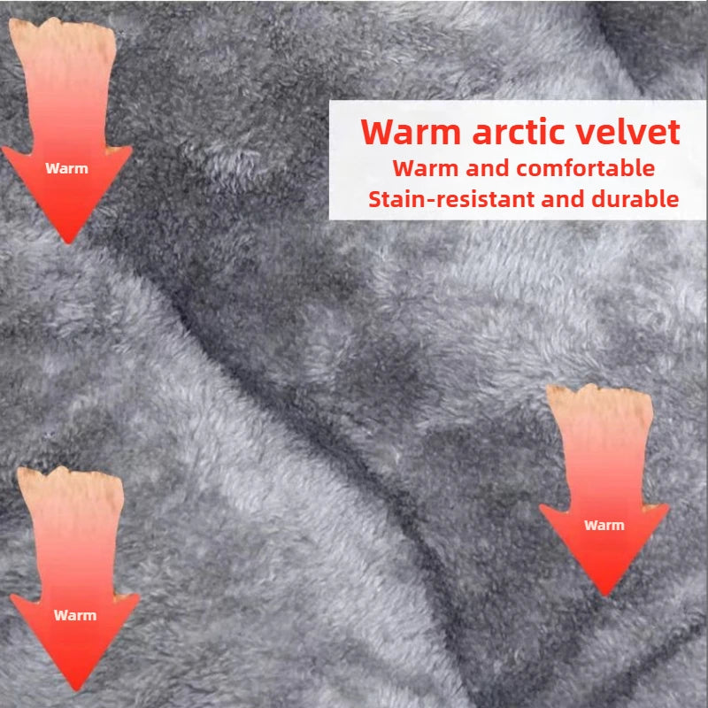 Colchonete Cama para Cães Tamanho Grande - Almofada Quente para Inverno com Uso Dupla Face