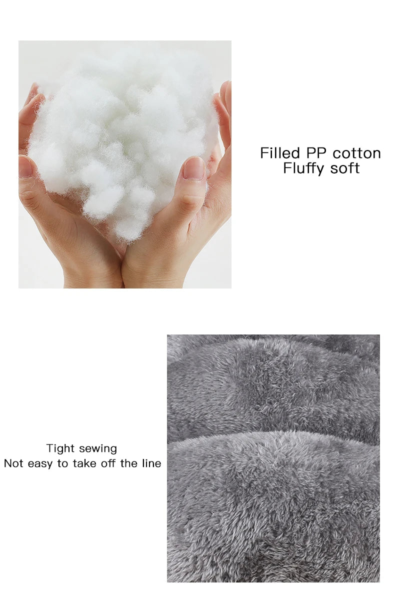 Cama para Cães Pequenos - Acessórios Confortáveis Laváveis Tipo Sofá de Pelúcia para Pets Médios